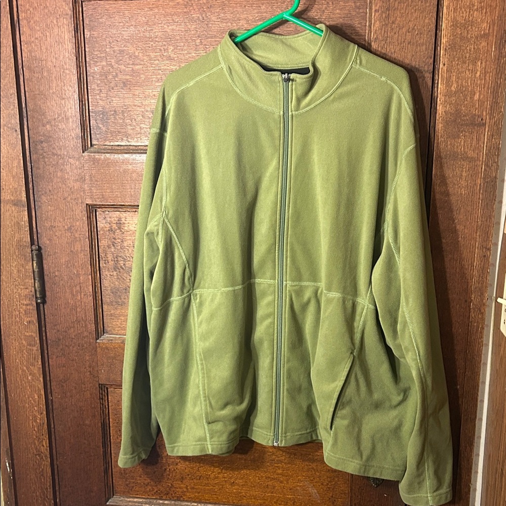 Eddie Bauer Men's Green Lightweight Full Zip Jacket XXXL